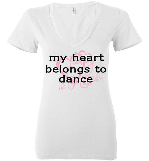 My Heart ... Adult. Ladies Deep Vneck