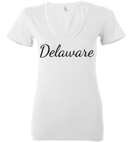 Delaware. Adult. Ladies Deep Vneck