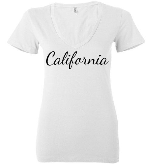 California. Adult. Ladies Deep Vneck