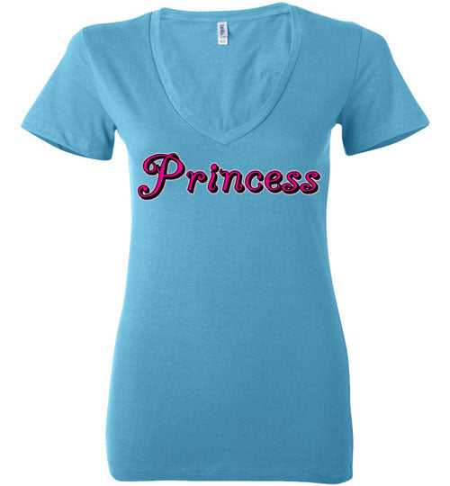 Princess. Adult. Ladies Deep Vneck