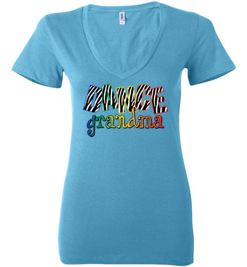 Dance Grandma. Ladies Deep Vneck