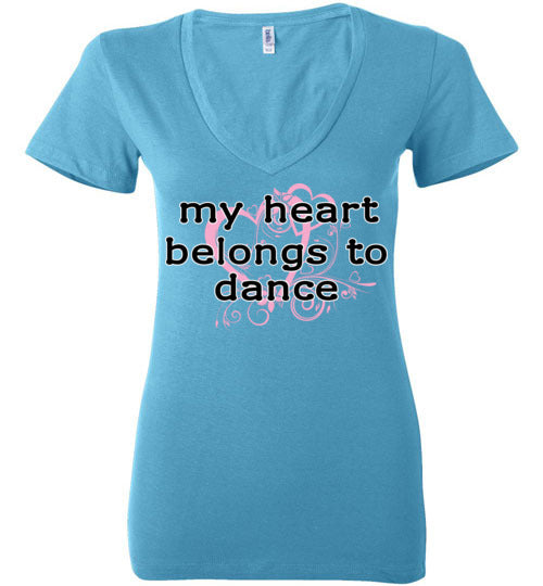 My Heart ... Adult. Ladies Deep Vneck