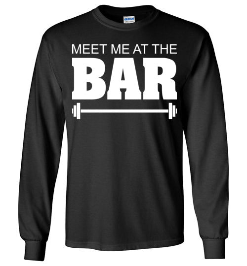 Meet me at the Bar. Adult. LS Tshirt