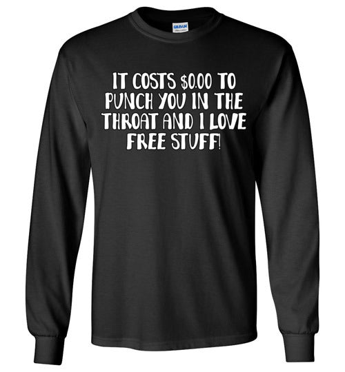 Throat Punch. Adult LS Tshirt