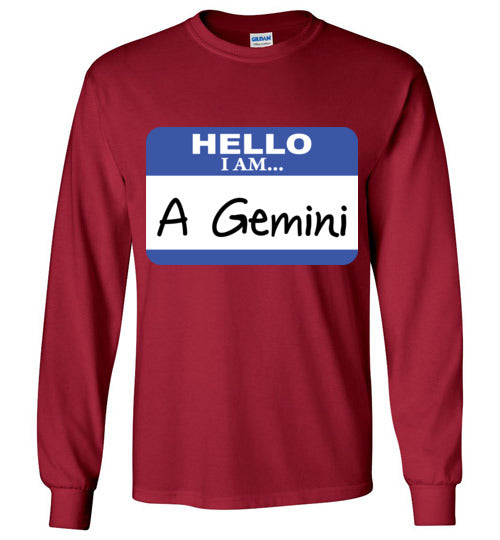 A Gemini. Adult. LS Tshirt