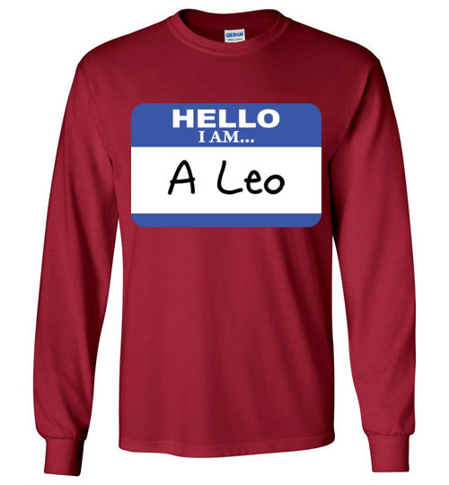 A Leo. Adult. LS Tshirt