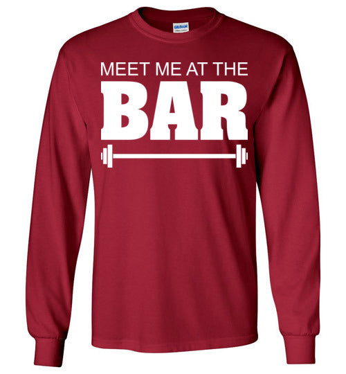 Meet me at the Bar. Adult. LS Tshirt