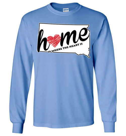 South Dakota Home. Adult. LS Tshirt
