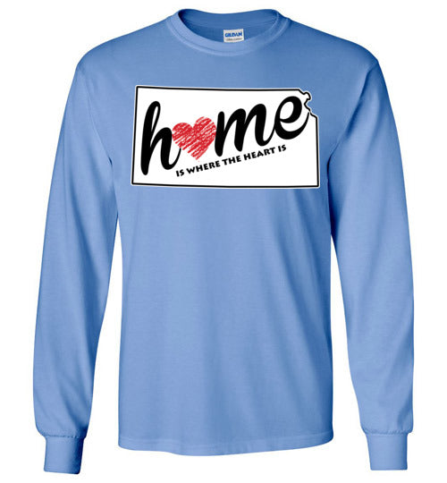 Kansas Home. Adult. LS Tshirt