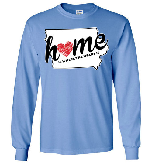 Iowa Home. Adult. LS Tshirt