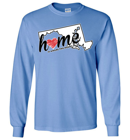 Maryland Home. Adult. LS Tshirt.