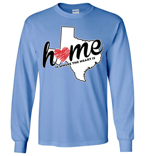 Texas Home. Adult. LS Tshirt