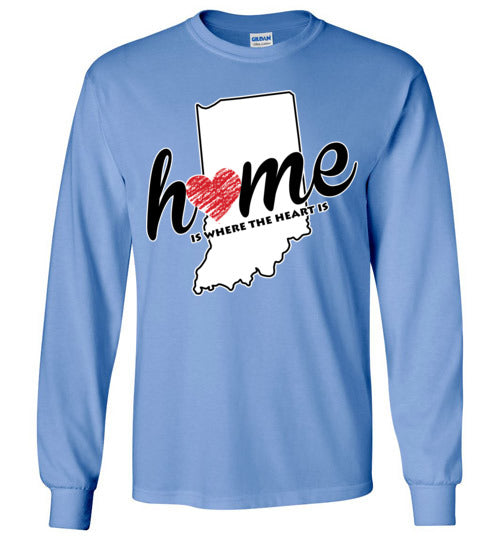 Indiana Home. Adult. LS Tshirts