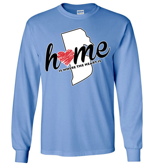 Rhode Island Home. Adult. LS Tshirt