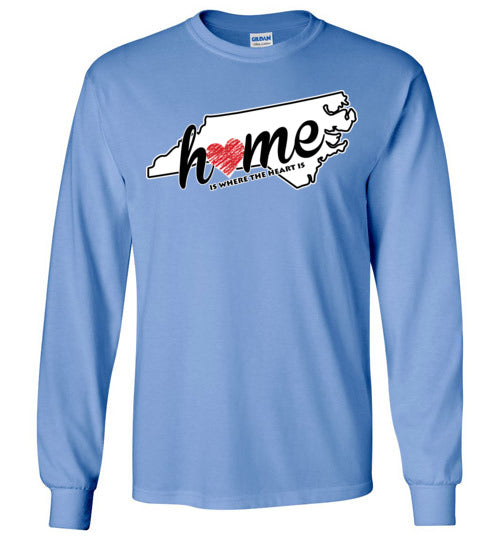 North Carolina Home. Adult. LS Tshirt