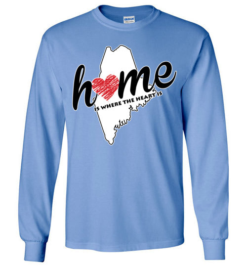 Maine Home. Adult. LS Tshirt