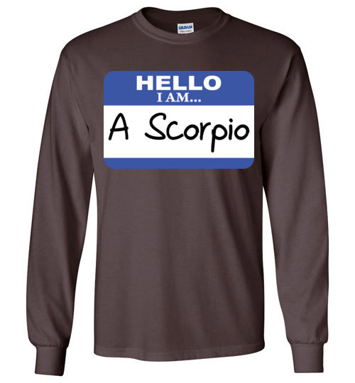 A Scorpio. Adult. LS Tshirt