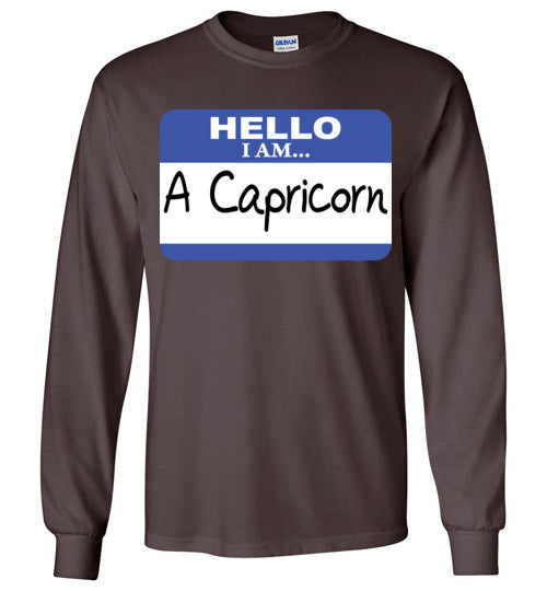 A Capricorn. Adult. LS Tshirt
