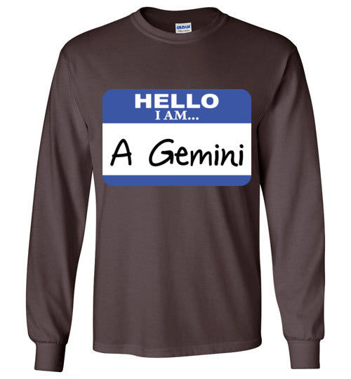 A Gemini. Adult. LS Tshirt