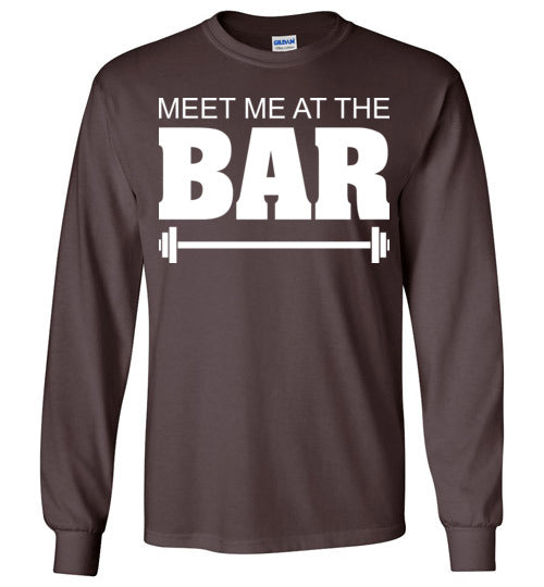 Meet me at the Bar. Adult. LS Tshirt