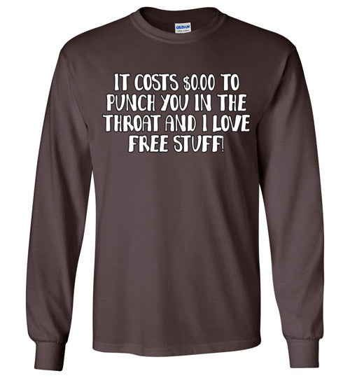 Throat Punch. Adult LS Tshirt