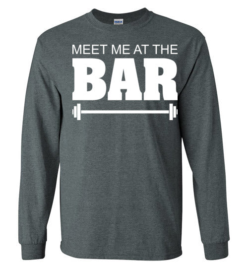 Meet me at the Bar. Adult. LS Tshirt