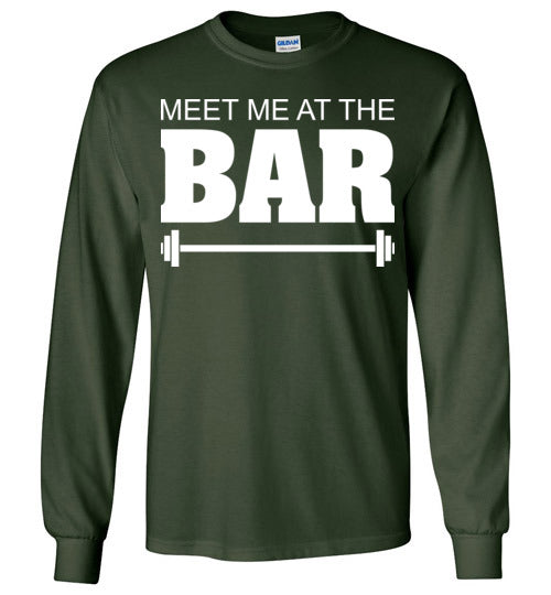 Meet me at the Bar. Adult. LS Tshirt