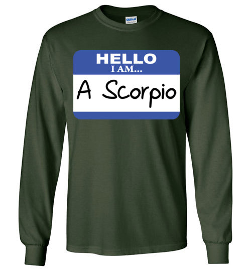 A Scorpio. Adult. LS Tshirt
