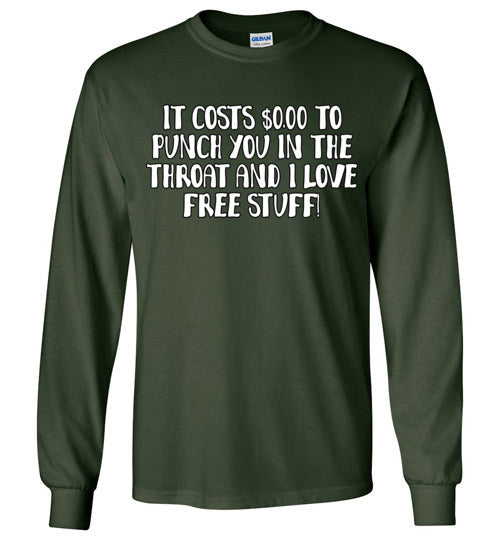 Throat Punch. Adult LS Tshirt