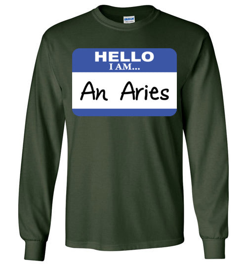 An Aries. Adult. LS Tshirt