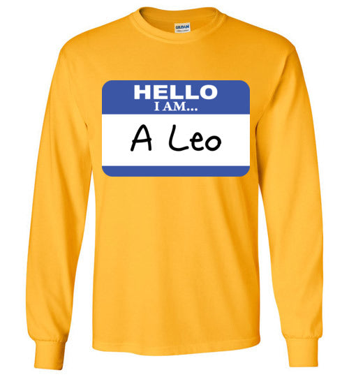 A Leo. Adult. LS Tshirt