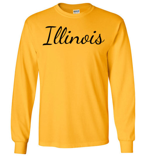 Illinois. Adult. LS Tshirt