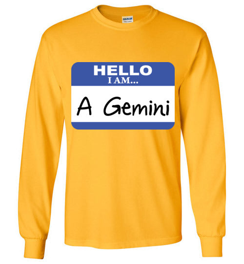 A Gemini. Adult. LS Tshirt