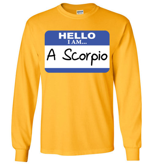 A Scorpio. Adult. LS Tshirt