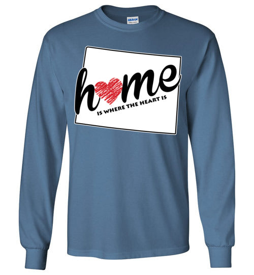 Wyoming Home. Adult. LS Tshirt