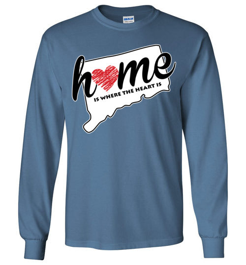 Connecticut Home. Adult. LS Tshirt