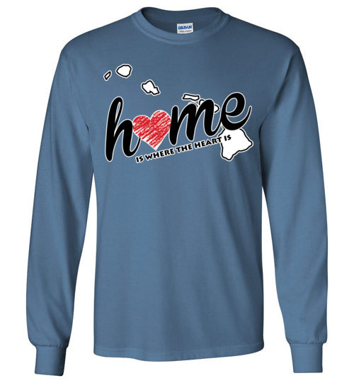 Hawaii Home. Adult. LS Tshirts