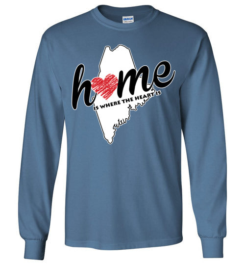 Maine Home. Adult. LS Tshirt