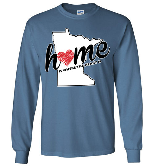 Minnesota Home. Adult. LS Tshirt