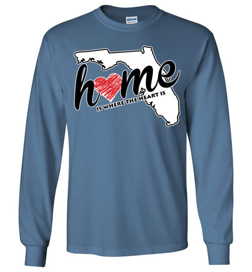 Florida Home. Adult. LS Tshirts
