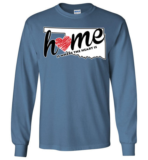 Oklahoma Home. Adult. LS Tshirt