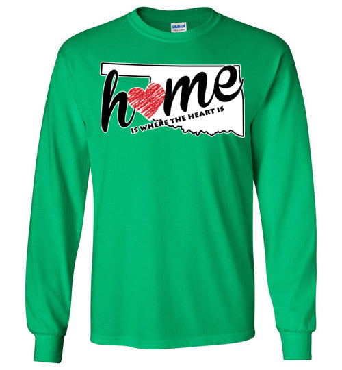 Oklahoma Home. Adult. LS Tshirt