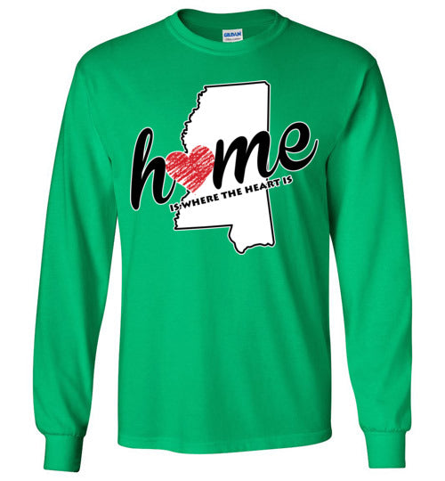 Mississippi Home. Youth. LS Tshirt