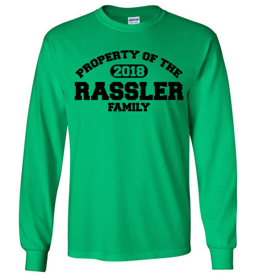 Property of Rassler Family. Youth. LS Tshirt