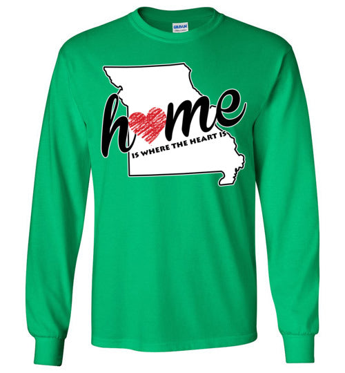 Missouri Home. Adult. LS Tshirt