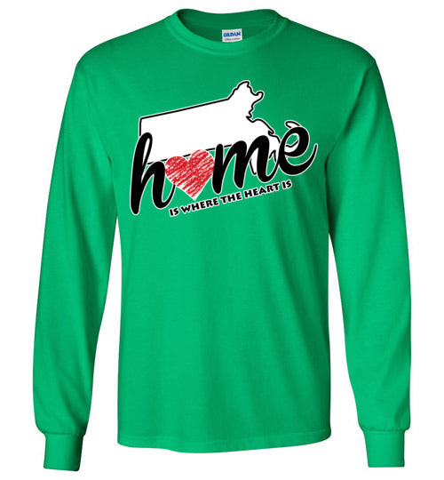 Massachusetts Home. Youth. LS Tshirt