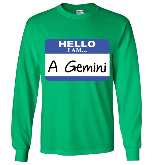 A Gemini. Adult. LS Tshirt