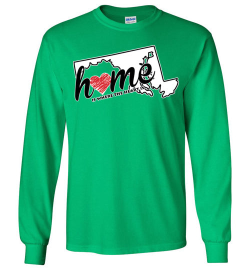 Maryland Home. Adult. LS Tshirt.