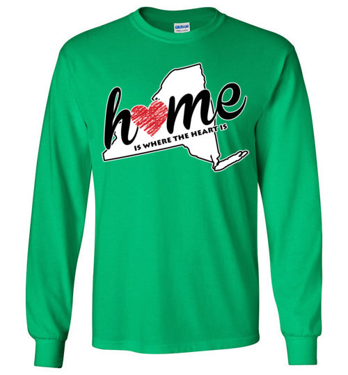New York Home. Adult. LS Tshirt