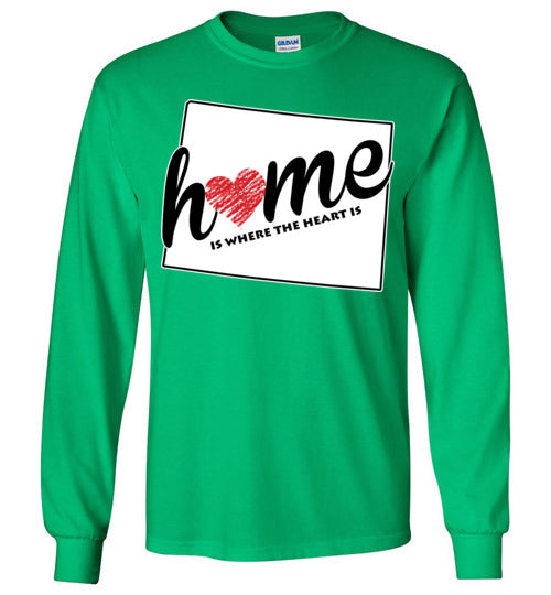 Wyoming Home. Adult. LS Tshirt